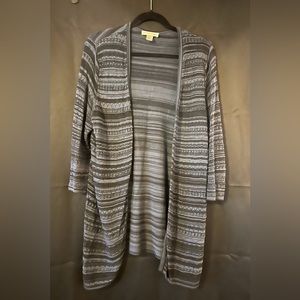 Navy and black cardigan